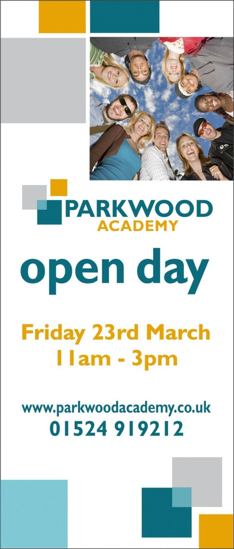 Open Day Roller Banner  Template 4