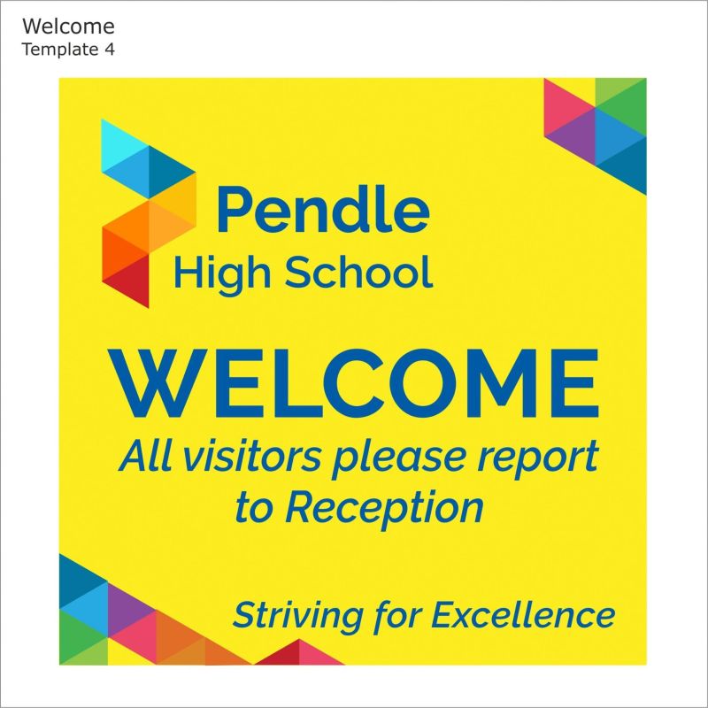 Welcome sign - Template 4