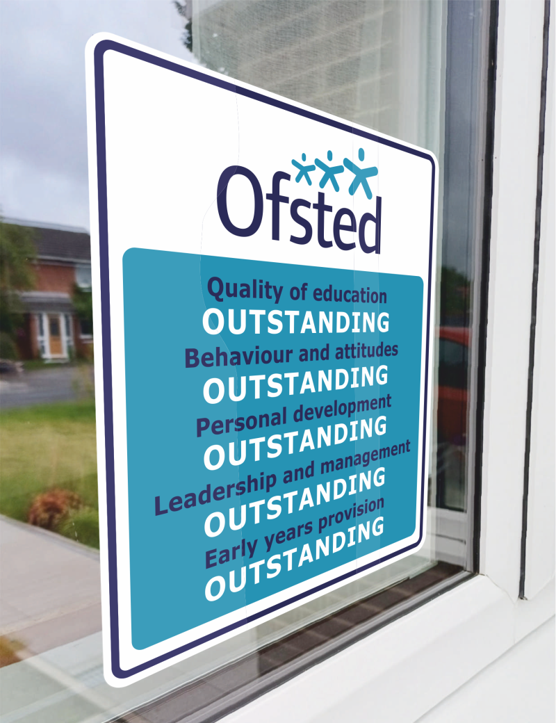 Ofsted Window Sticker
