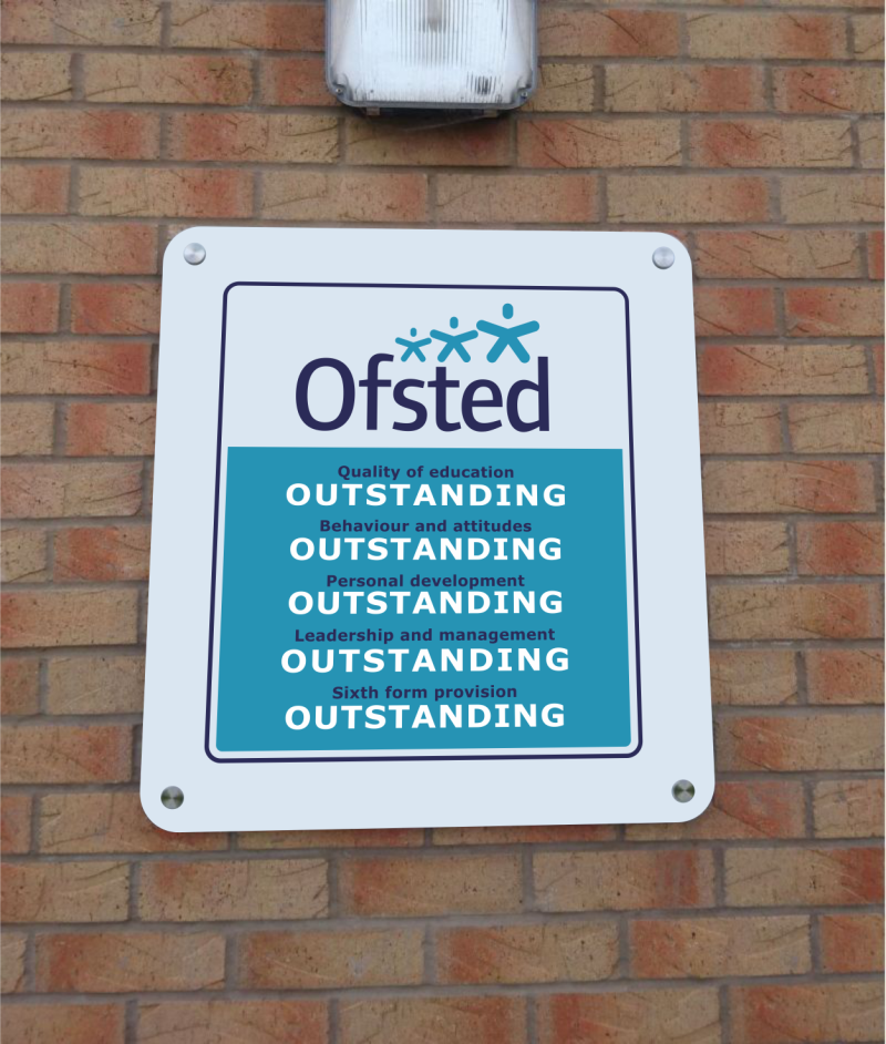 Ofsted GOOD Wall sign (standoff fixings)