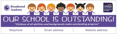 Ofsted Outstanding banner - Template 3