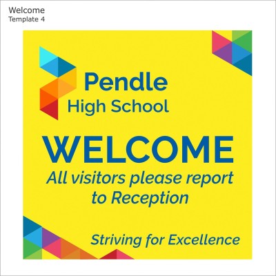 Welcome sign - Template 4