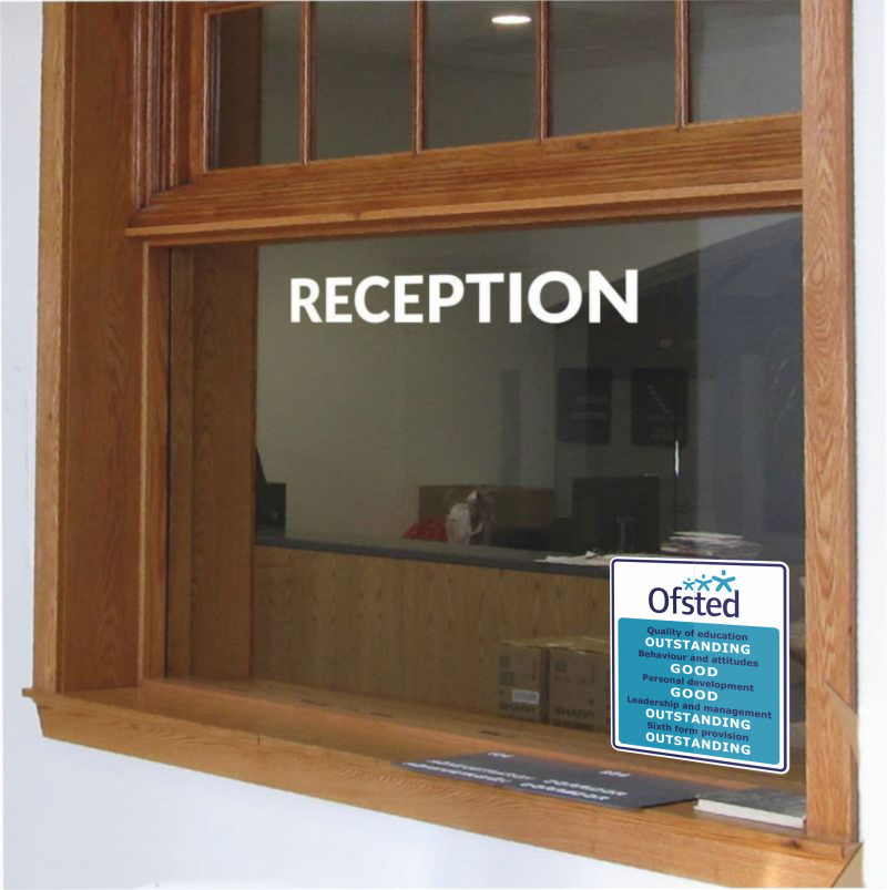 Ofsted Window Sticker